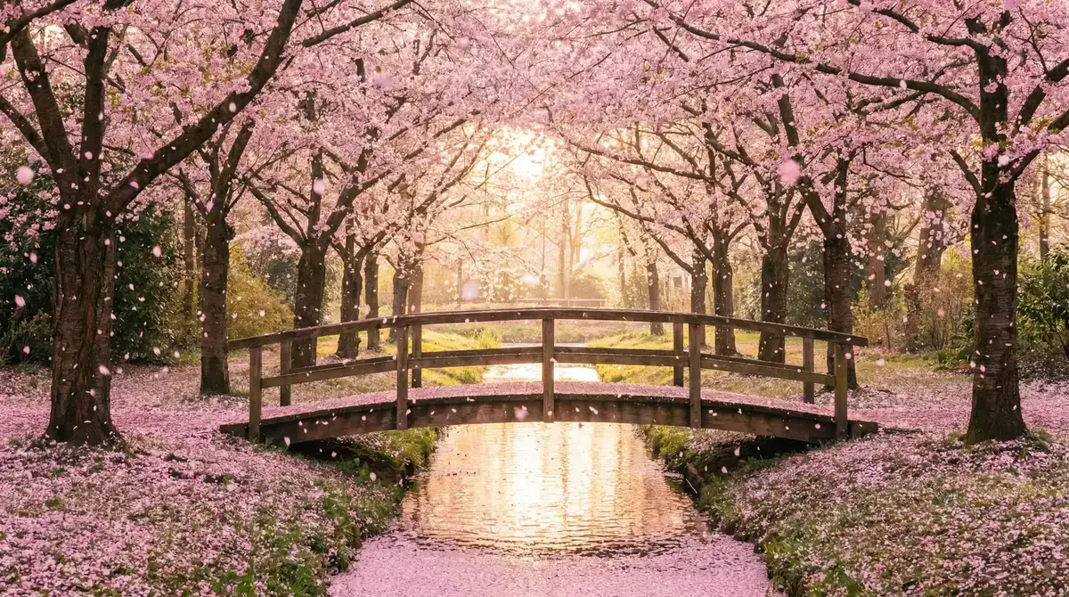樱花桥畔 - 会进行夏眠的海洋动物是 唯美风景